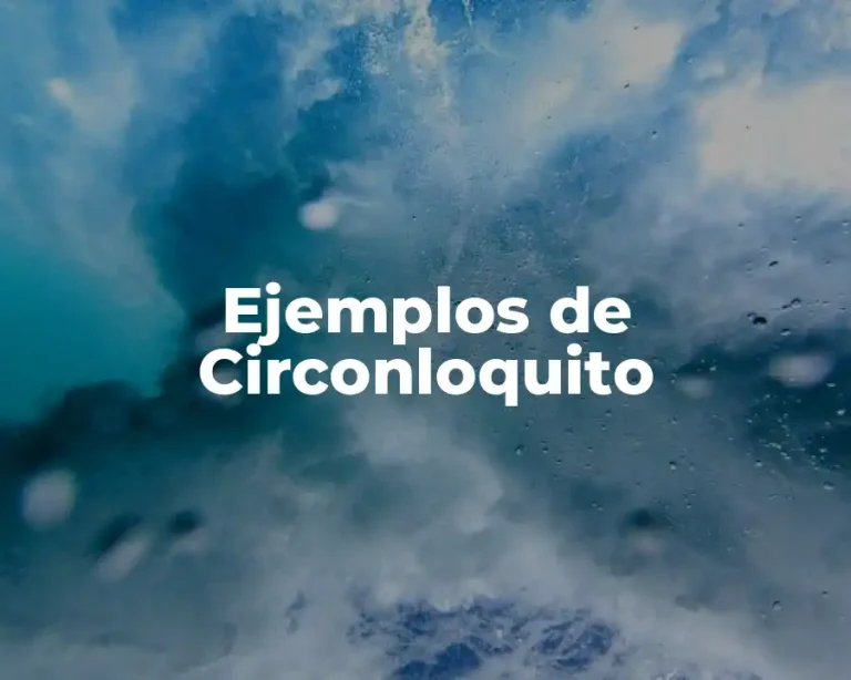 Ejemplos de Circonloquito
