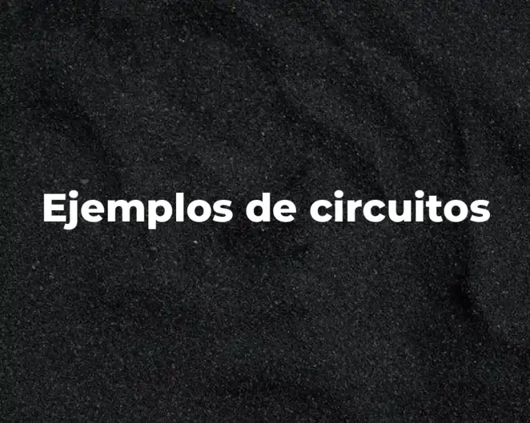 Ejemplos de circuitos