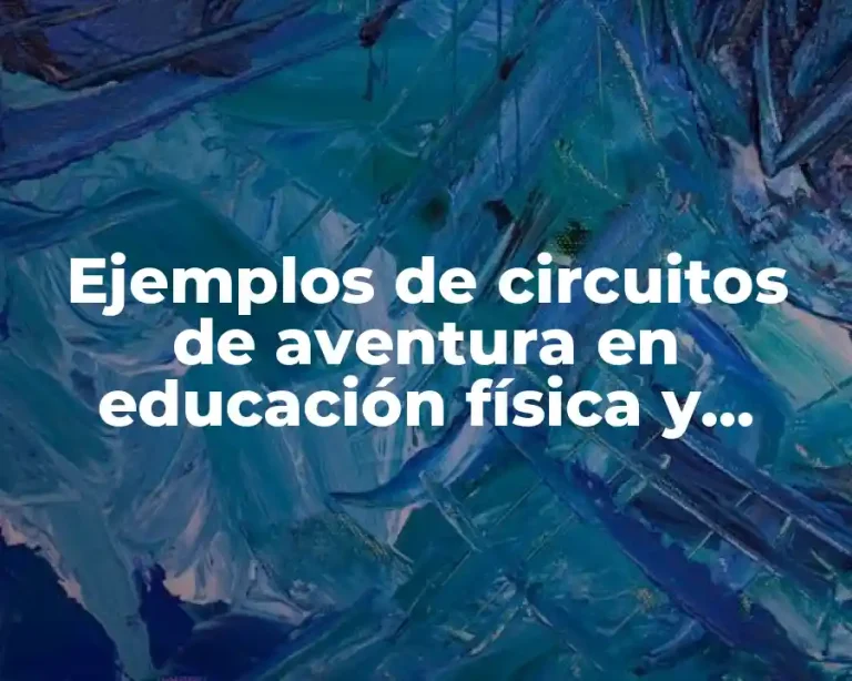 Ejemplos de circuitos de aventura en educación física y Significado
