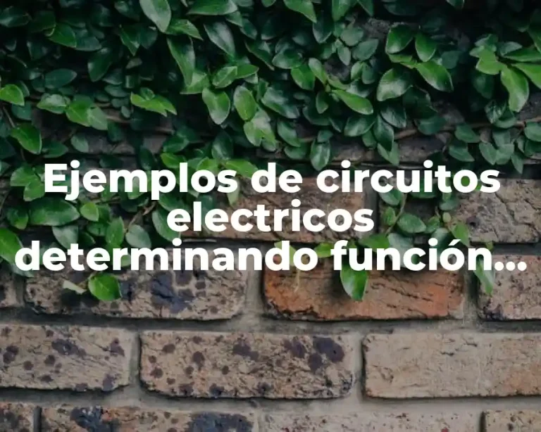 Ejemplos de circuitos electricos determinando función de transferencia