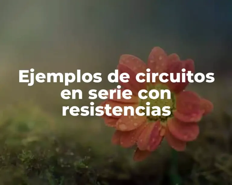Ejemplos de circuitos en serie con resistencias