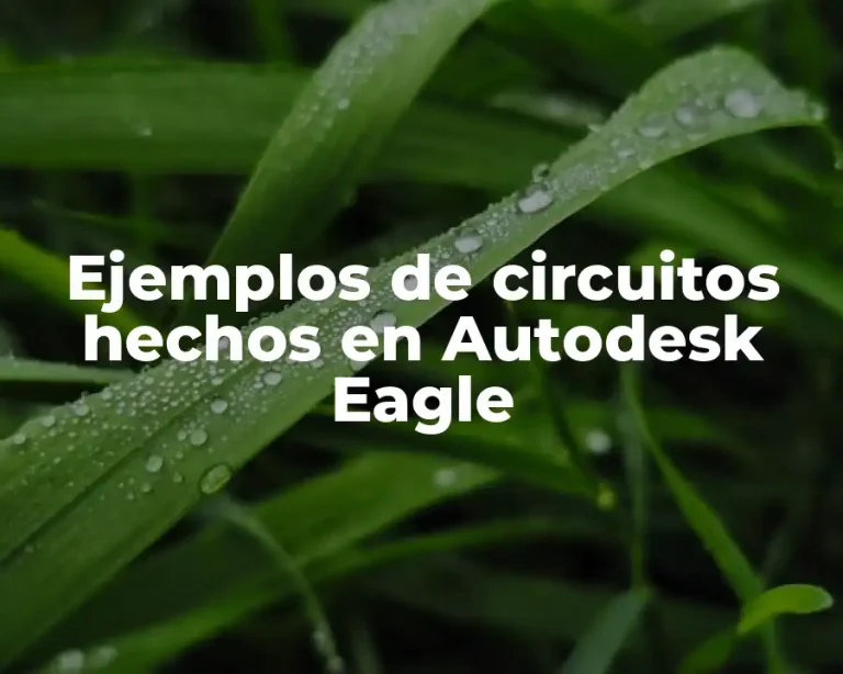 Ejemplos de circuitos hechos en Autodesk Eagle