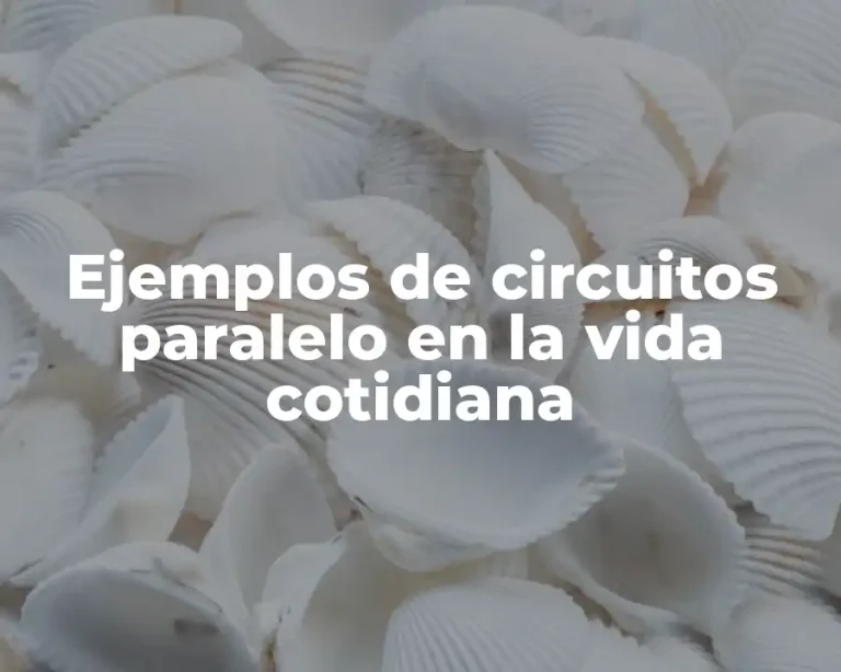 Ejemplos de circuitos paralelo en la vida cotidiana