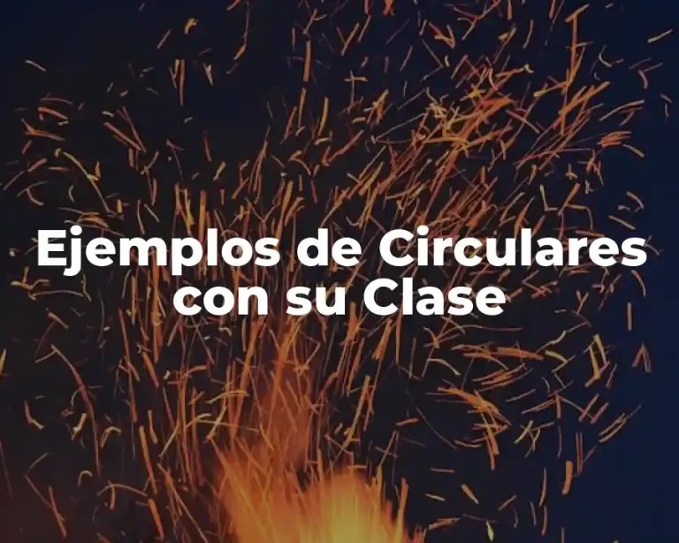 Ejemplos de Circulares con su Clase