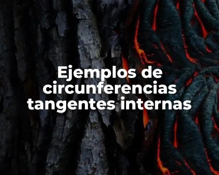 Ejemplos de circunferencias tangentes internas
