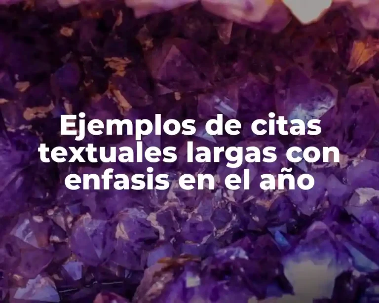 Ejemplos de citas textuales largas con enfasis en el año