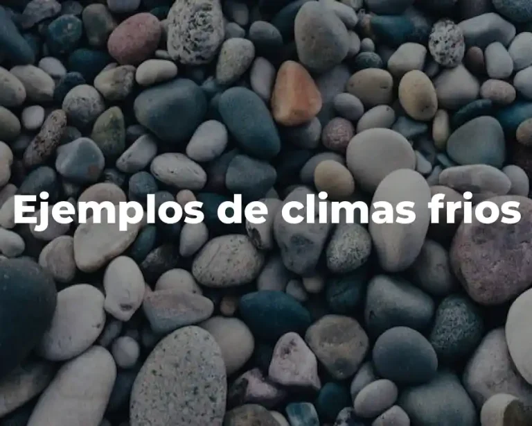 Ejemplos de climas frios