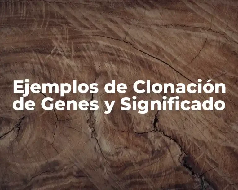 Ejemplos de Clonación de Genes y Significado