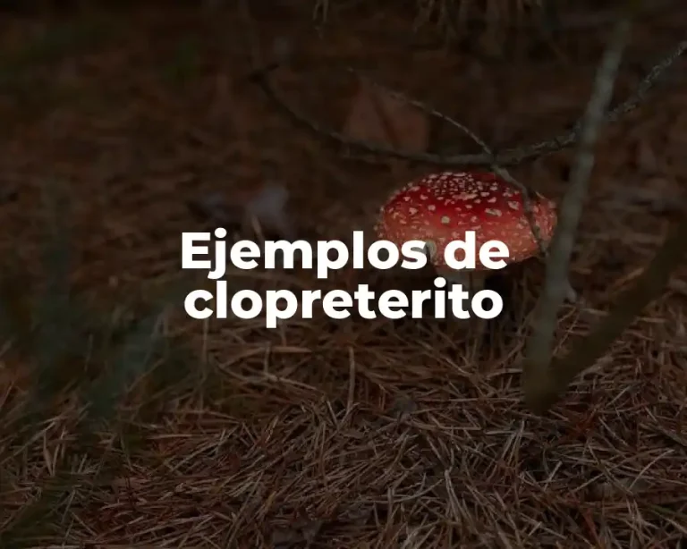 Ejemplos de clopreterito