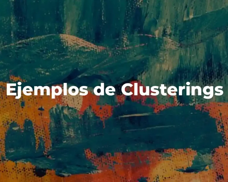 Ejemplos de Clusterings