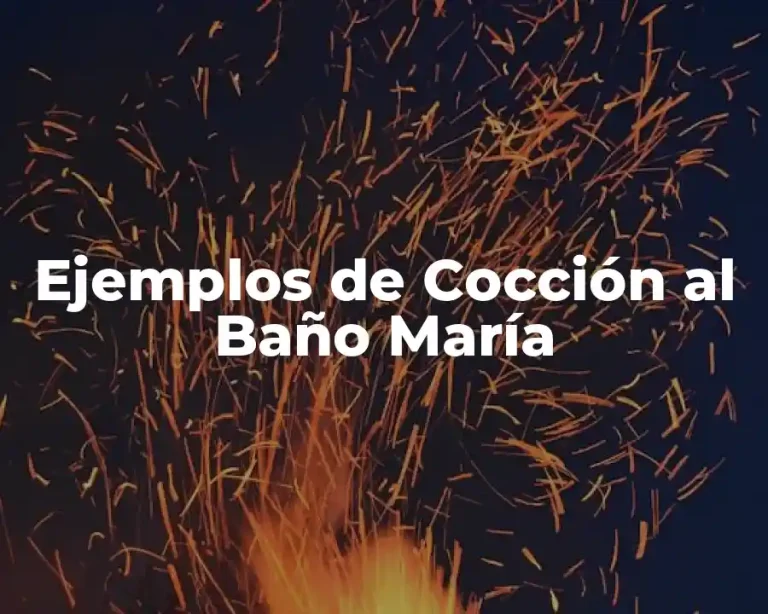 Ejemplos de Cocción al Baño María