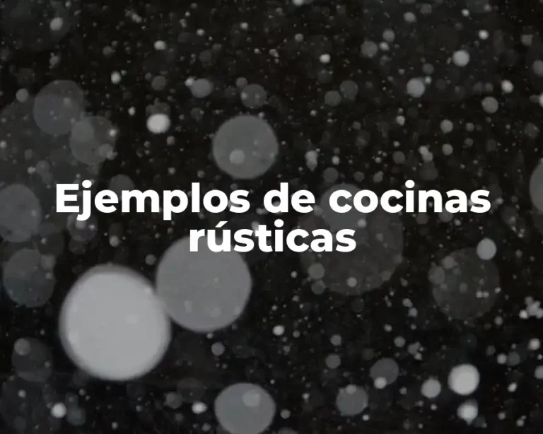 Ejemplos de cocinas rústicas