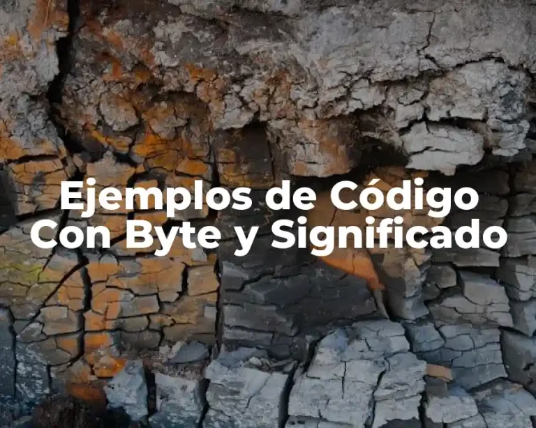 Ejemplos de Código Con Byte y Significado