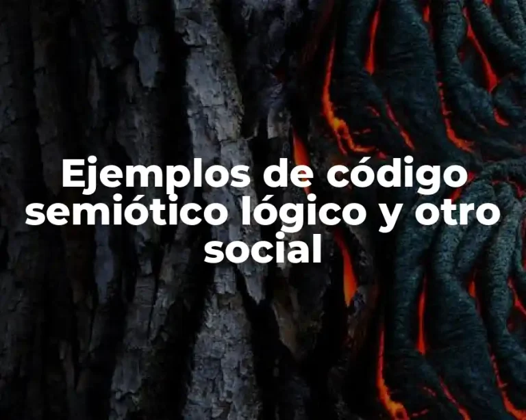 Ejemplos de código semiótico lógico y otro social