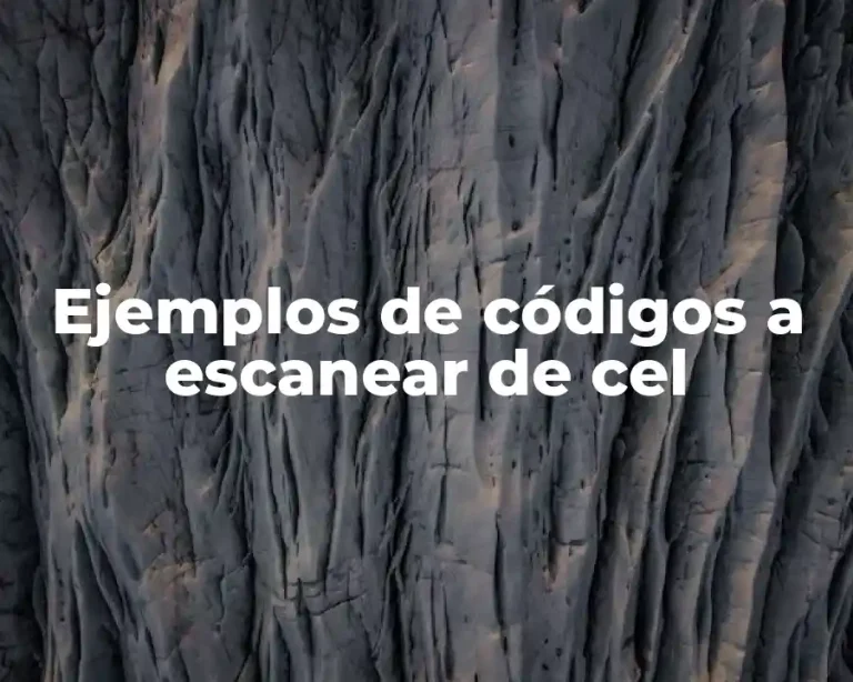 Ejemplos de códigos a escanear de cel
