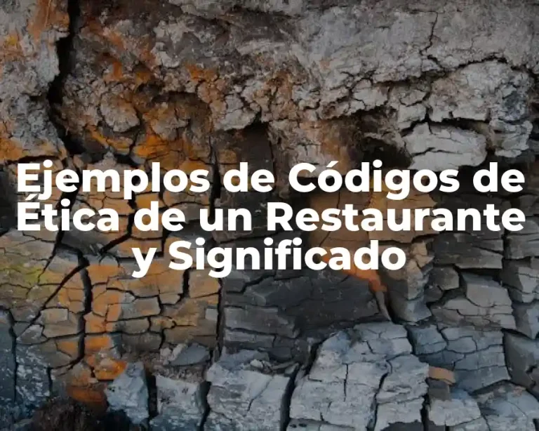 Ejemplos de Códigos de Ética de un Restaurante y Significado