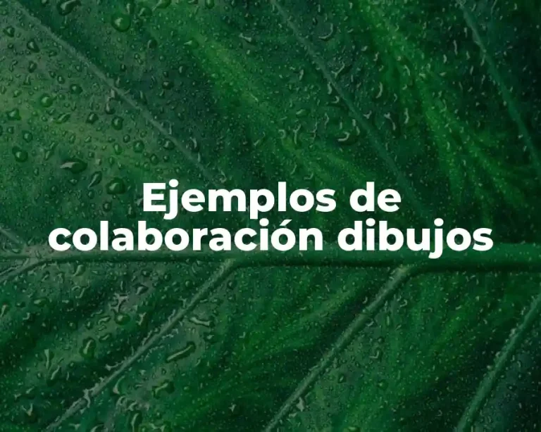 Ejemplos de colaboración dibujos