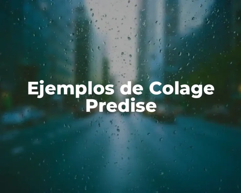 Ejemplos de Colage Predise