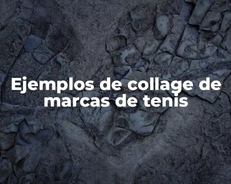Ejemplos de collage de marcas de tenis