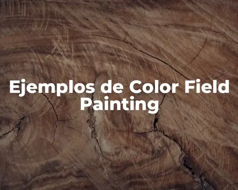 Ejemplos de Color Field Painting