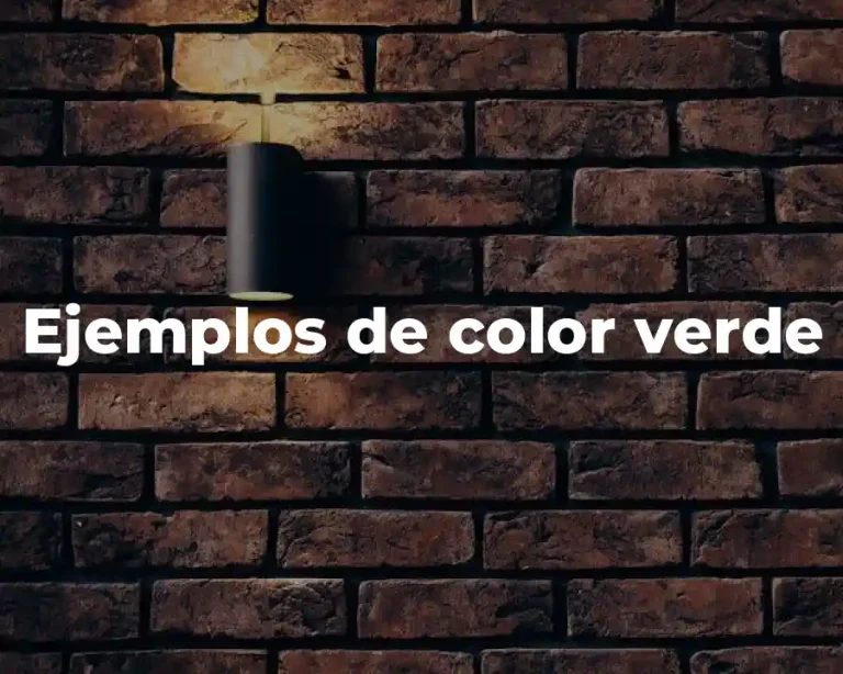 Ejemplos de color verde