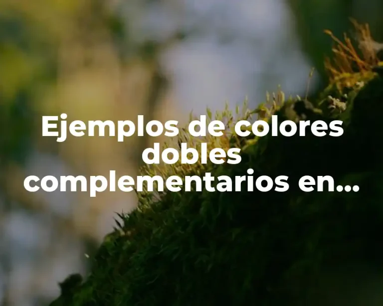Ejemplos de colores dobles complementarios en espacios urbanos