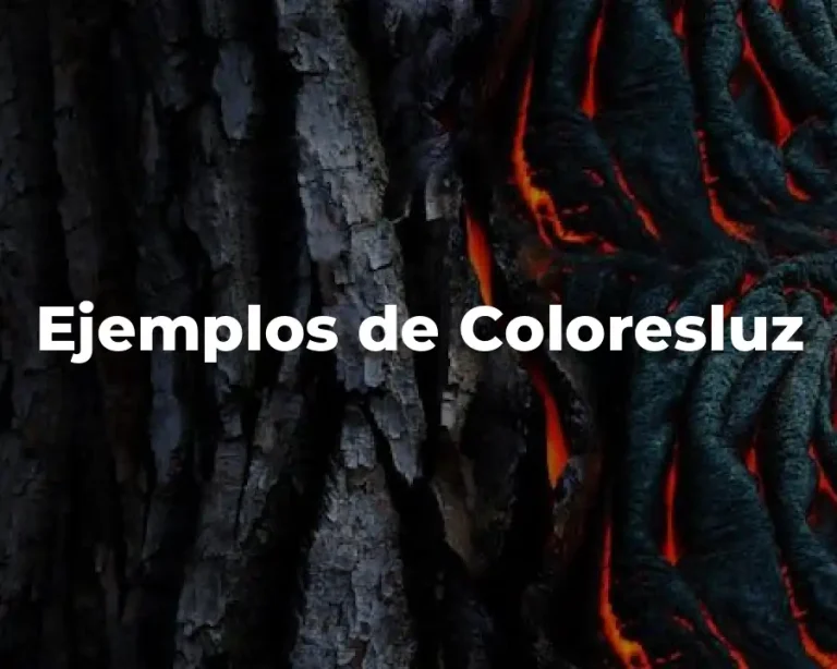 Ejemplos de Coloresluz