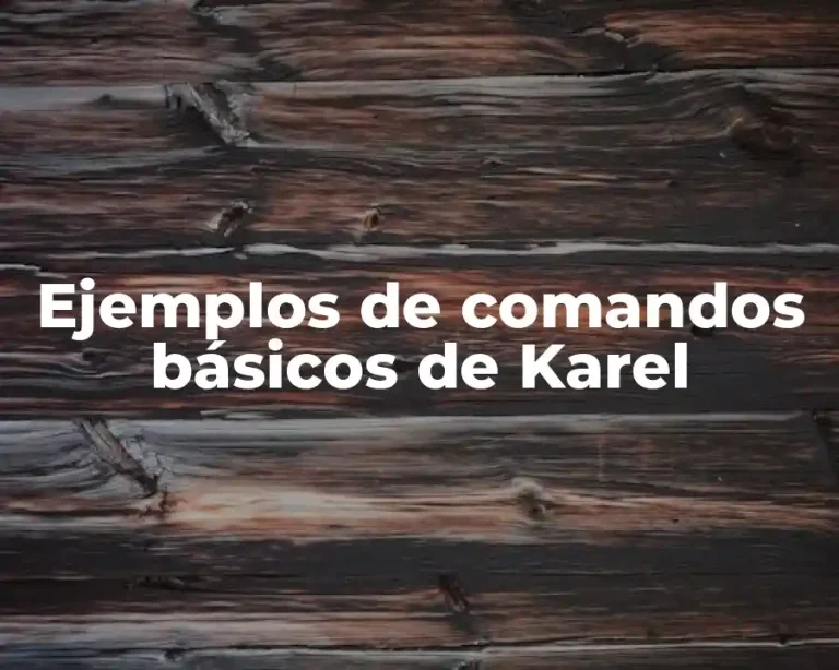 Ejemplos de comandos básicos de Karel