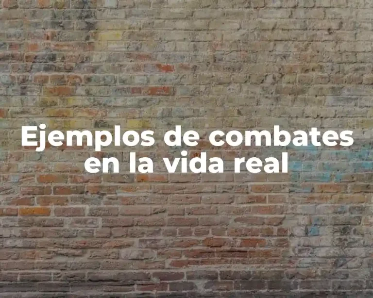 Ejemplos de combates en la vida real