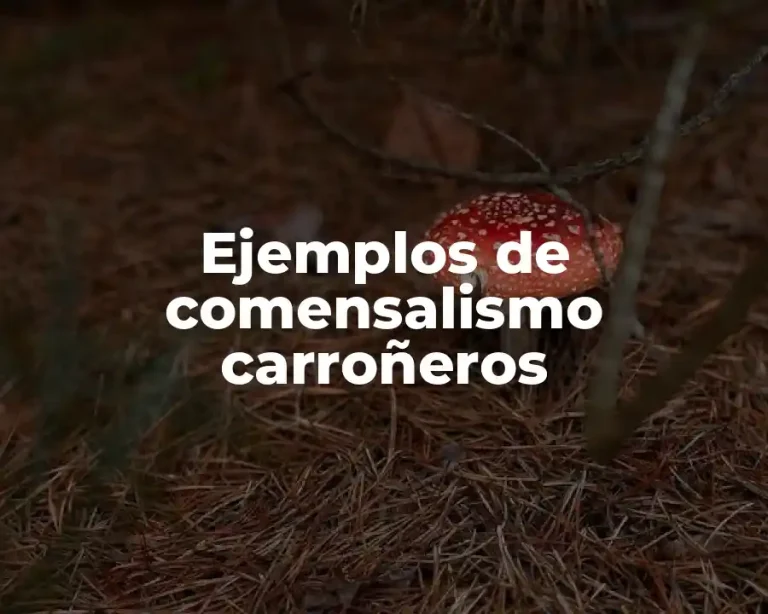Ejemplos de comensalismo carroñeros