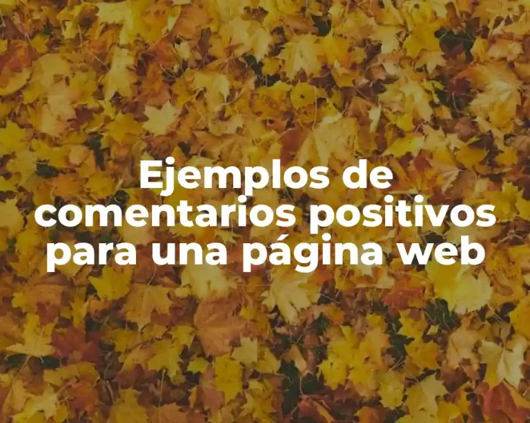 Ejemplos de comentarios positivos para una página web
