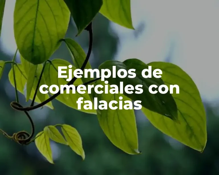 Ejemplos de comerciales con falacias