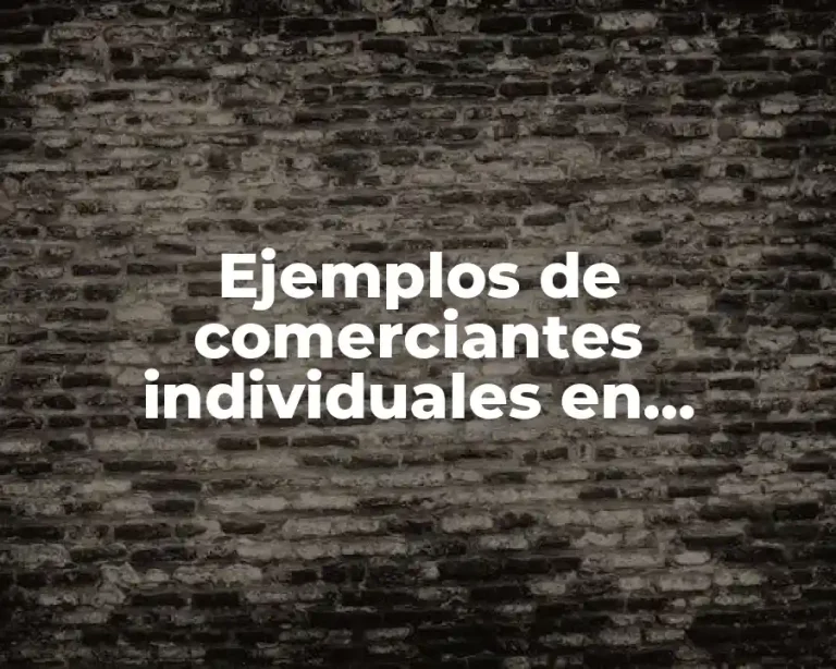 Ejemplos de comerciantes individuales en Honduras