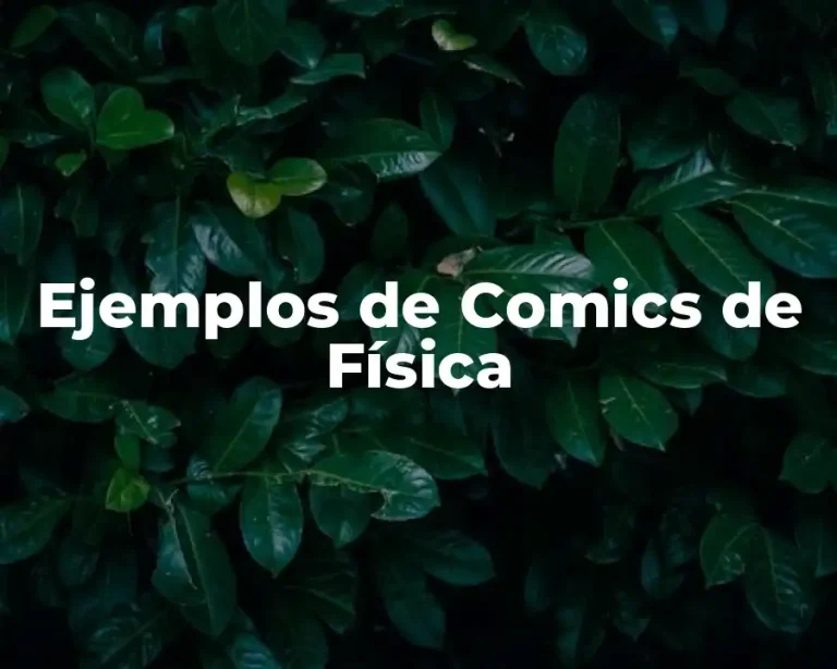 Ejemplos de Comics de Física