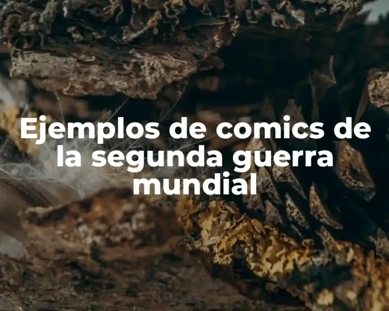 Ejemplos de comics de la segunda guerra mundial