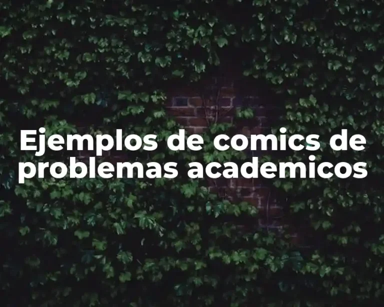 Ejemplos de comics de problemas academicos