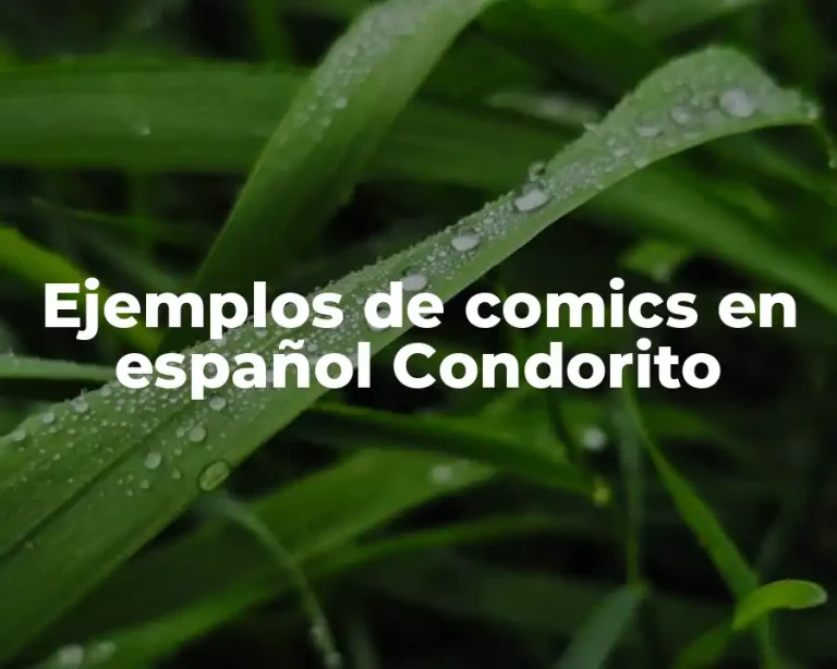 Ejemplos de comics en español Condorito