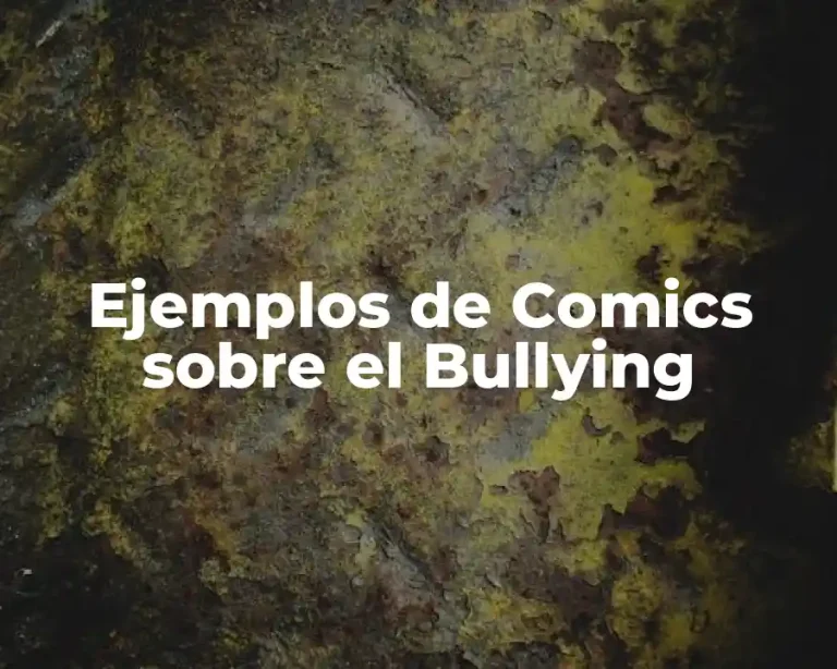 Ejemplos de Comics sobre el Bullying