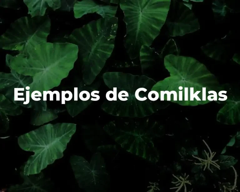 Ejemplos de Comilklas