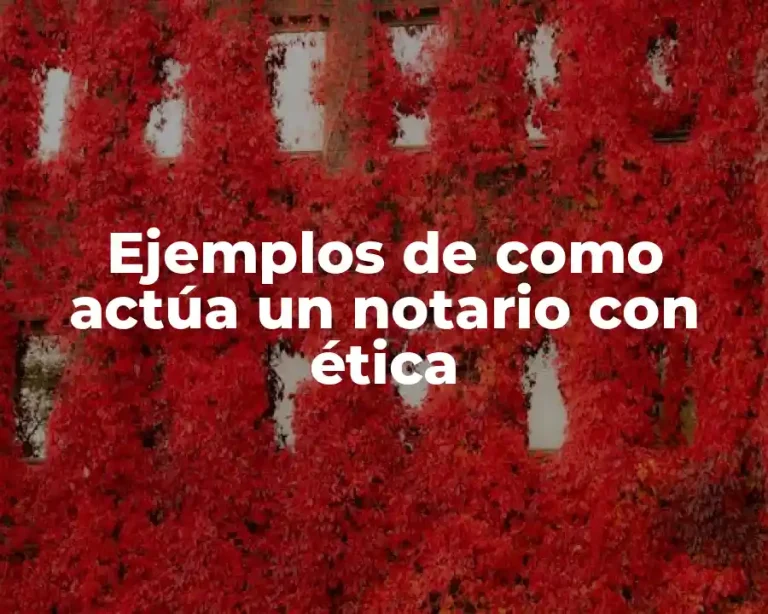 Ejemplos de como actúa un notario con ética