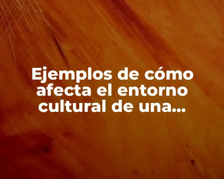 Ejemplos de cómo afecta el entorno cultural de una empresa y Significado