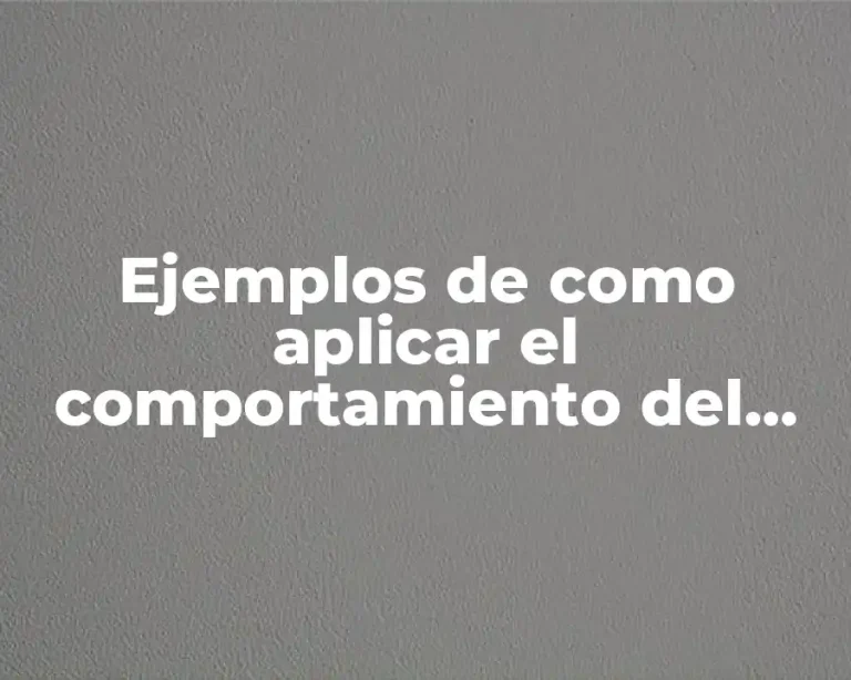 Ejemplos de como aplicar el comportamiento del consumidor