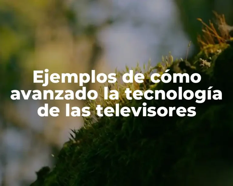Ejemplos de cómo avanzado la tecnología de las televisores