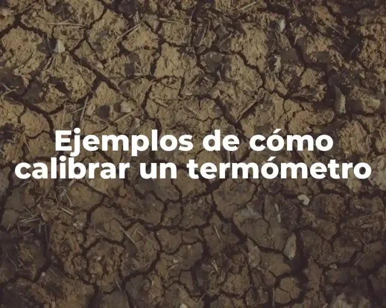 Ejemplos de cómo calibrar un termómetro