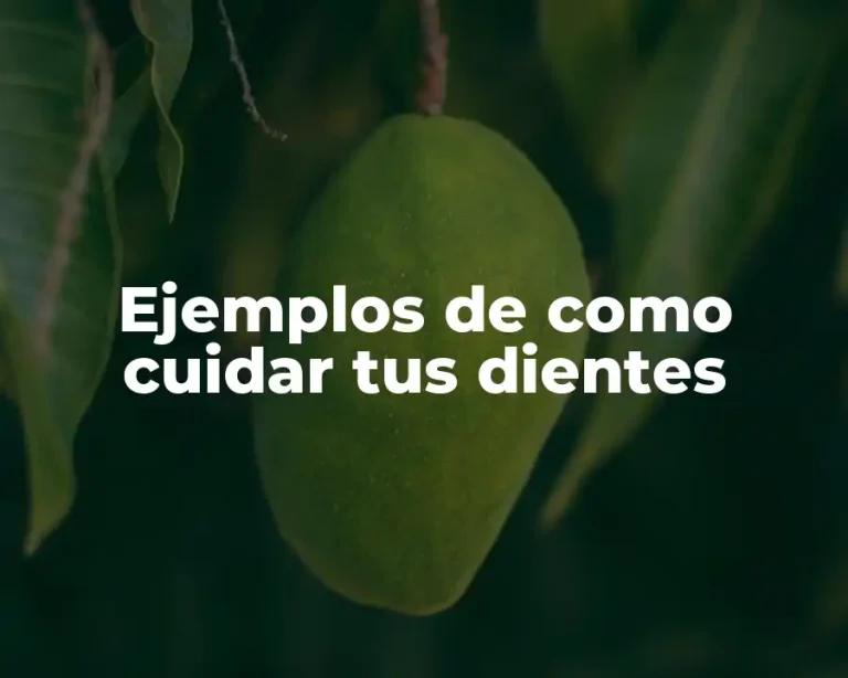 Ejemplos de como cuidar tus dientes