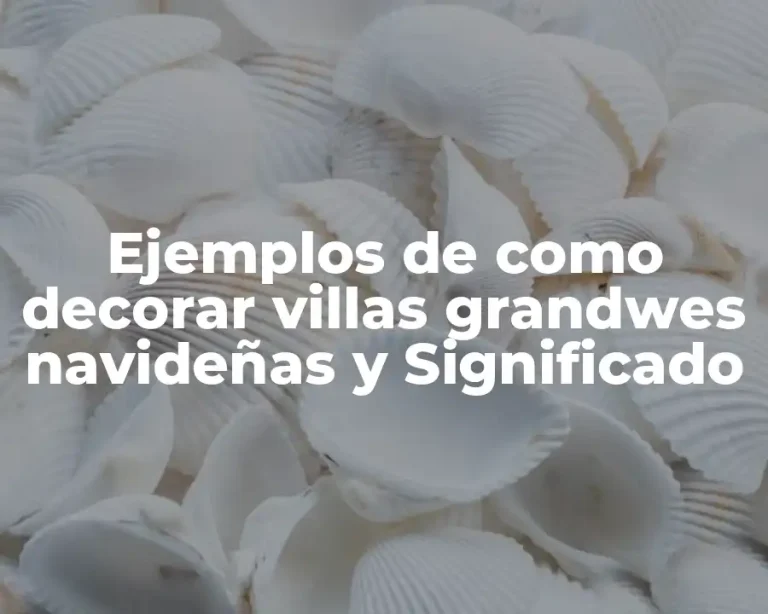 Ejemplos de como decorar villas grandwes navideñas y Significado