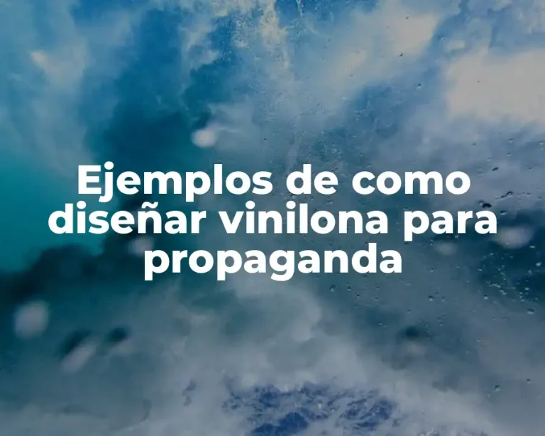 Ejemplos de como diseñar vinilona para propaganda
