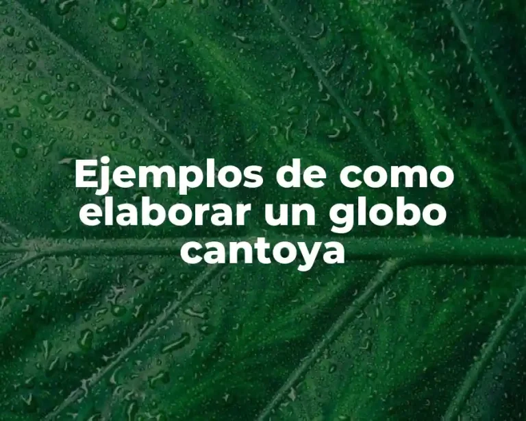 Ejemplos de como elaborar un globo cantoya