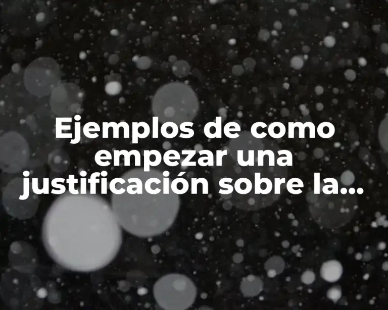 Ejemplos de como empezar una justificación sobre la discriminación