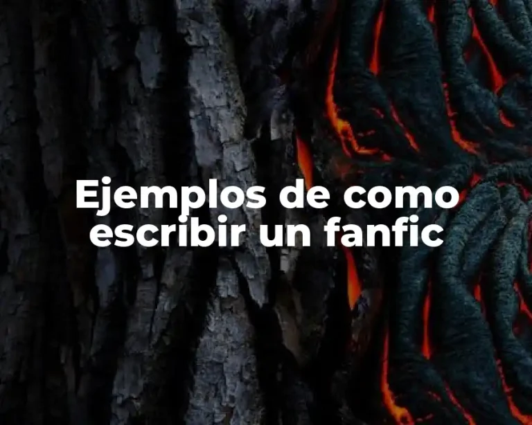 Ejemplos de como escribir un fanfic